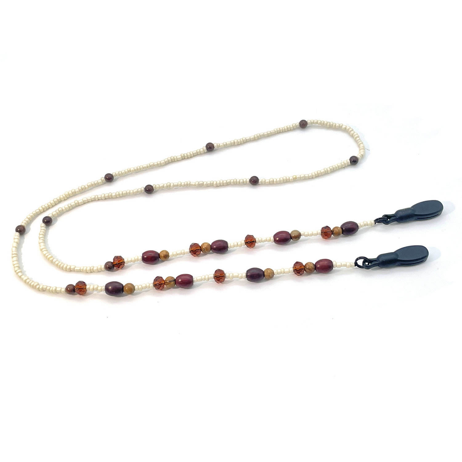 Wood Beaded Sunglasses Strap Natural Crystal Picture Jasper Tiger Eye Glass Bead Glasses Cord